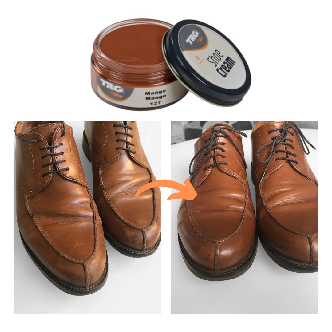 Hnědý Krém na boty 127 Mango Shoe Cream TRG the one